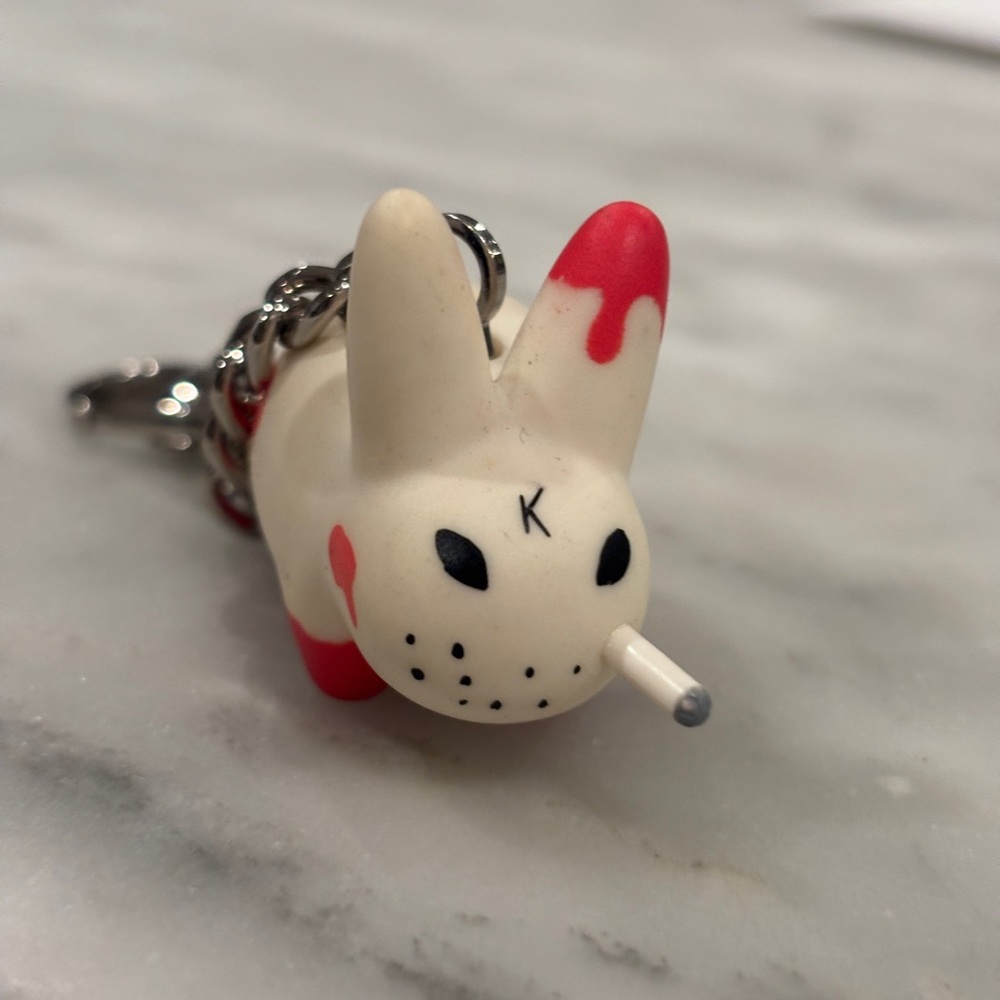 Kozik KidRobot Bite Size Labbit Vinyl Keychain Charm